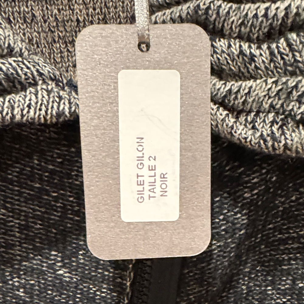 BNWT Deca Gray and Black Women's Cardigan w/Zipper - Picture 5 of 12